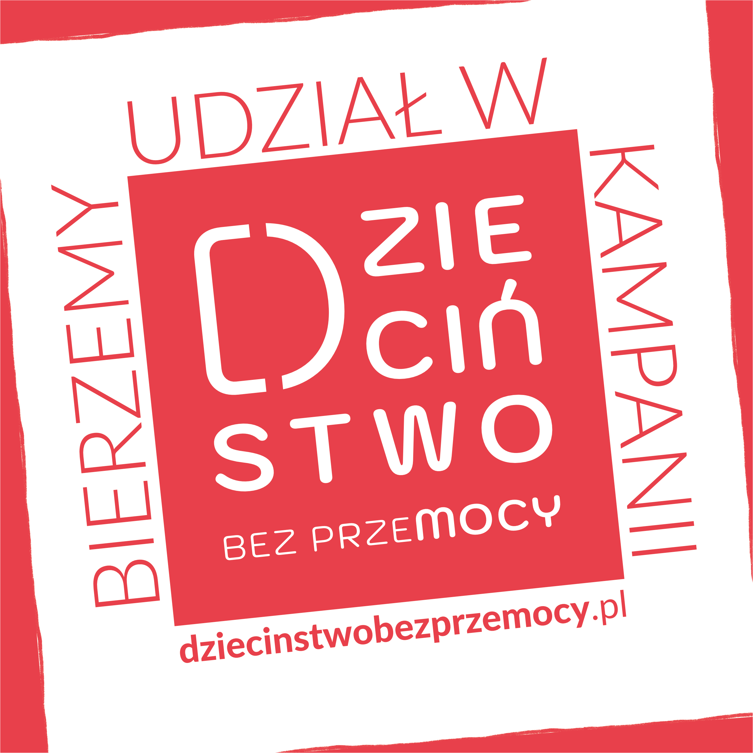 Logo kapani "Dzieciństwo bez przemocy"