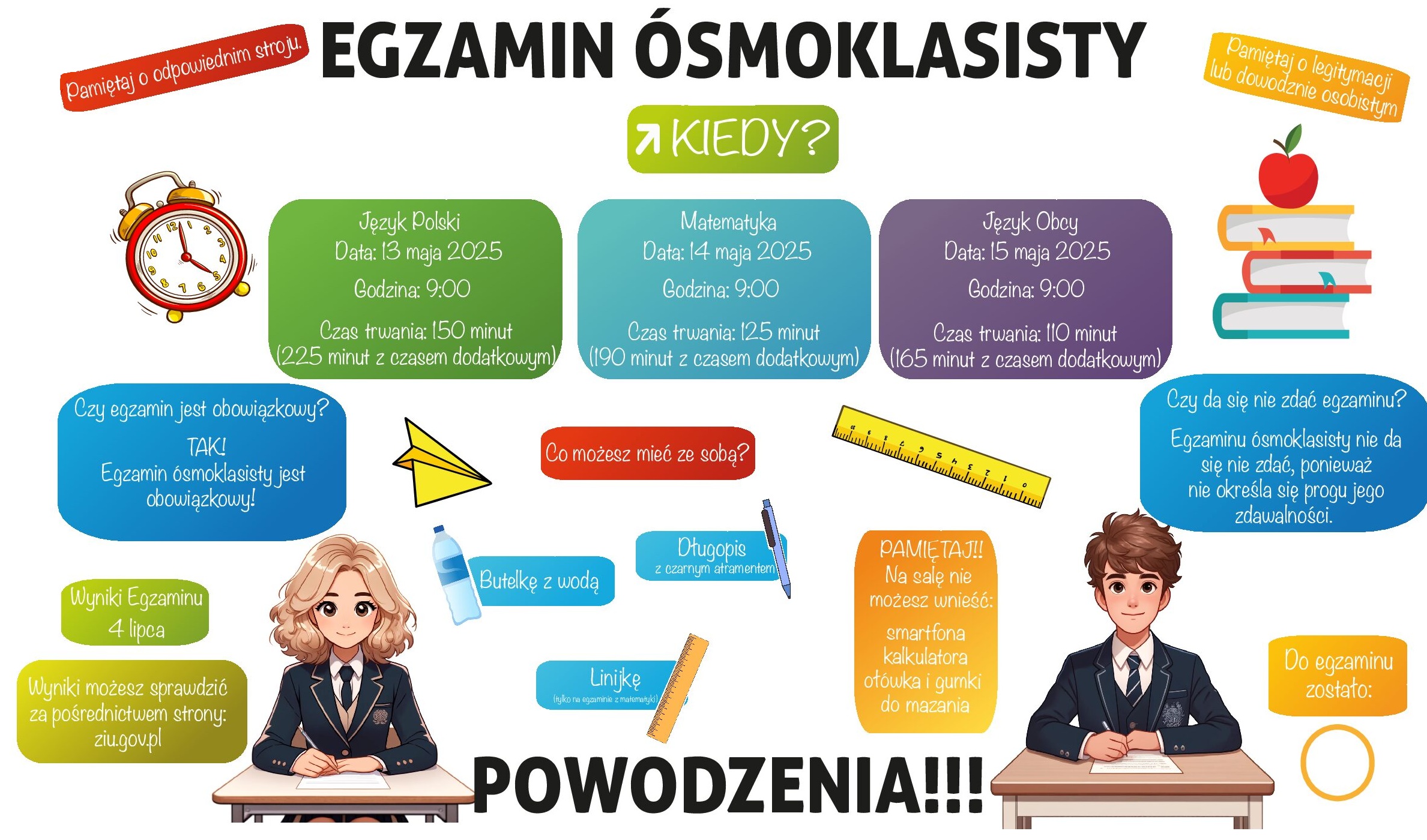 Egzamin ósmoklasisty - informacje