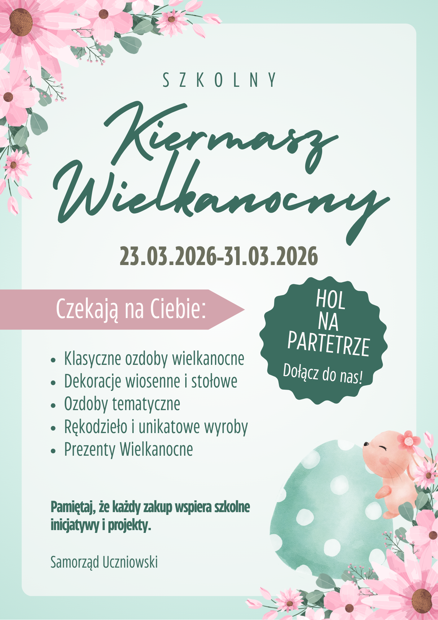 Kiermasz wielkanocny - plakat