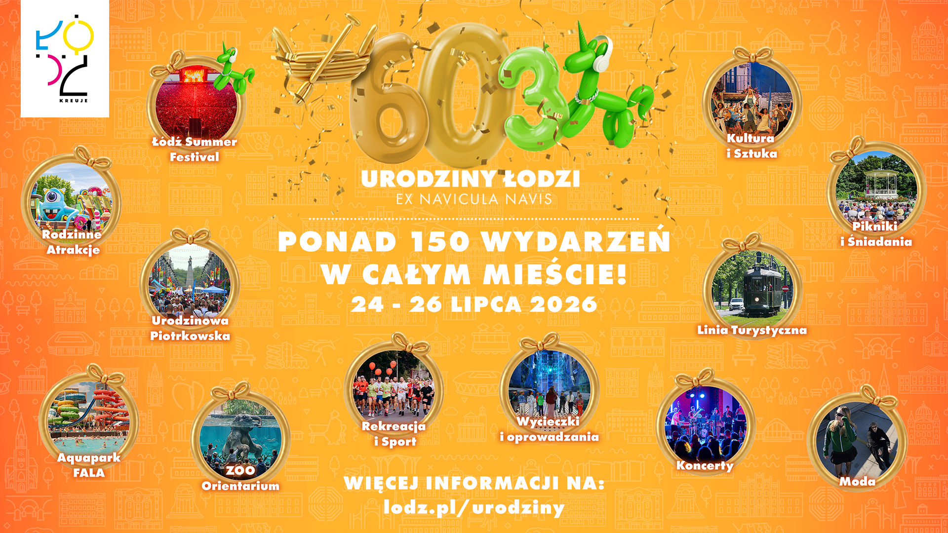 Obraz - 603 urodziny Łodzi