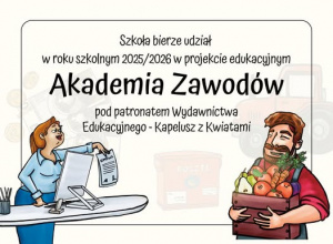 Plakat akcji Akademia Zawodów