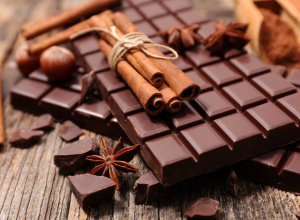 Grafika przedstawiająca różne rodzaje czekolad.