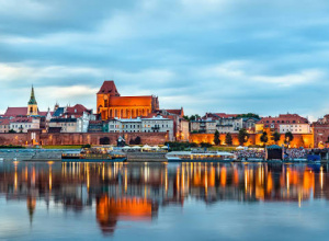Zdjęcie przedstawiające panoramę Torunia