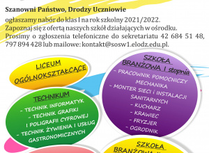 Oferta edukacyjna SOSW nr 1 w Łodzi